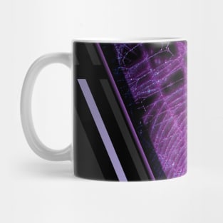purple magical triangle spiderweb - goth witch Mug